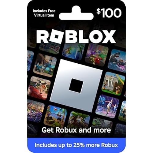 Roblox Physical Gift Card [Includes Free Virtual Item] [Redeem Worldwide] - $100
