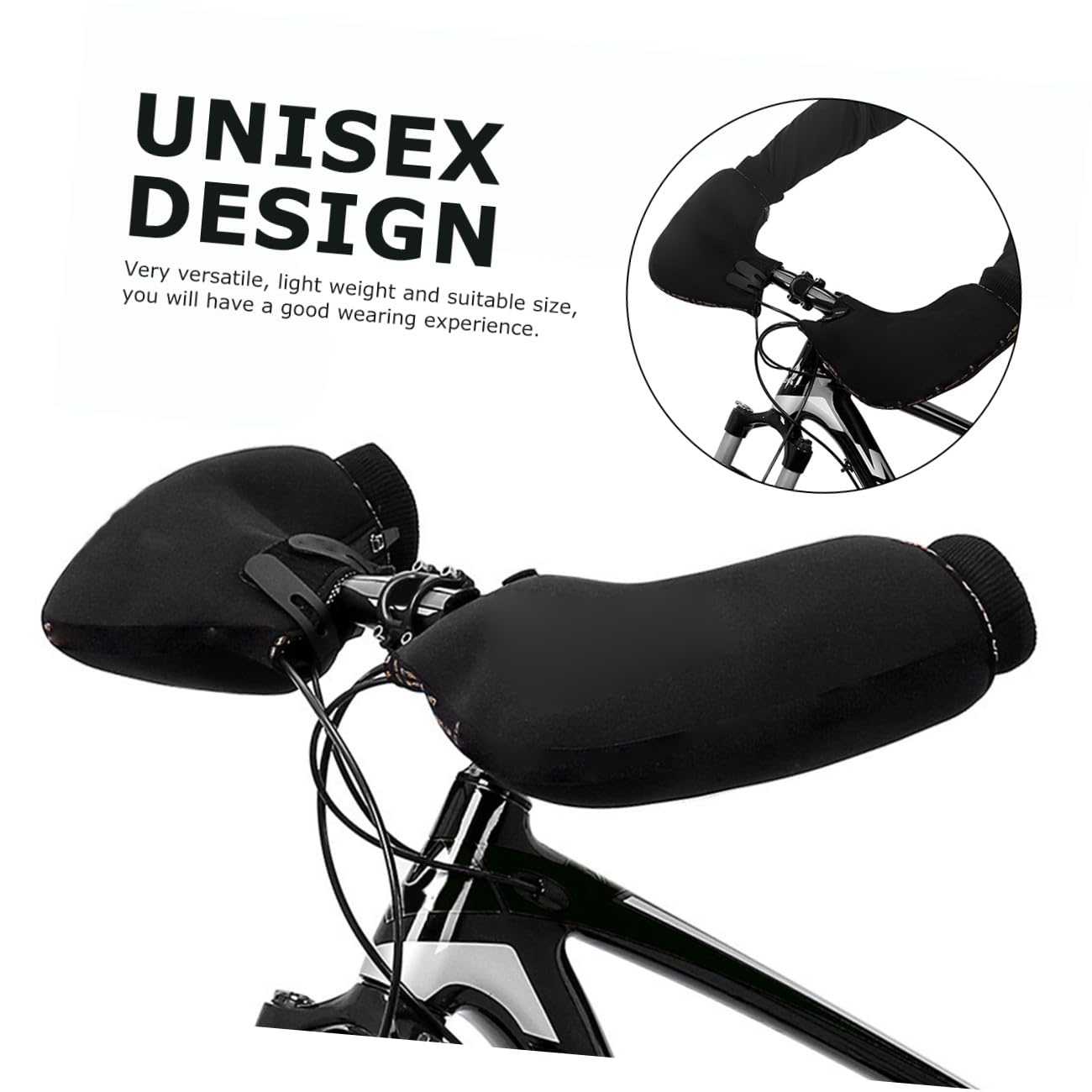 Tofficu 1paar Fahrrad Lenkerhandschuhe mit Winddichtem Wasserdichtem Schutz Gefüttert Passend für Mountainbike und Roller Winterhandschuhe für Herren und Damen