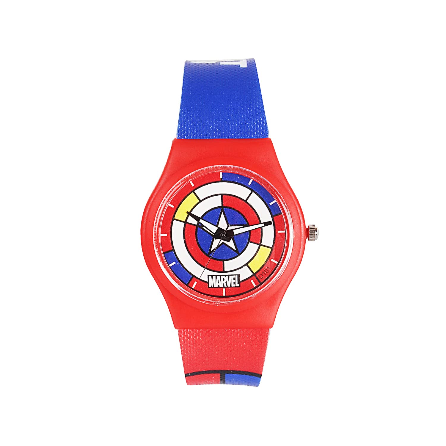 Marvel Wrist Watch for Kids Multicolor Round Analogue Wrist Watch | Birthday Gift for Boys & Girls - Age 3 to 12 Years (Captain America Red) (B09NQ55JRZ) Amazon Price History, Amazon Price Tracker