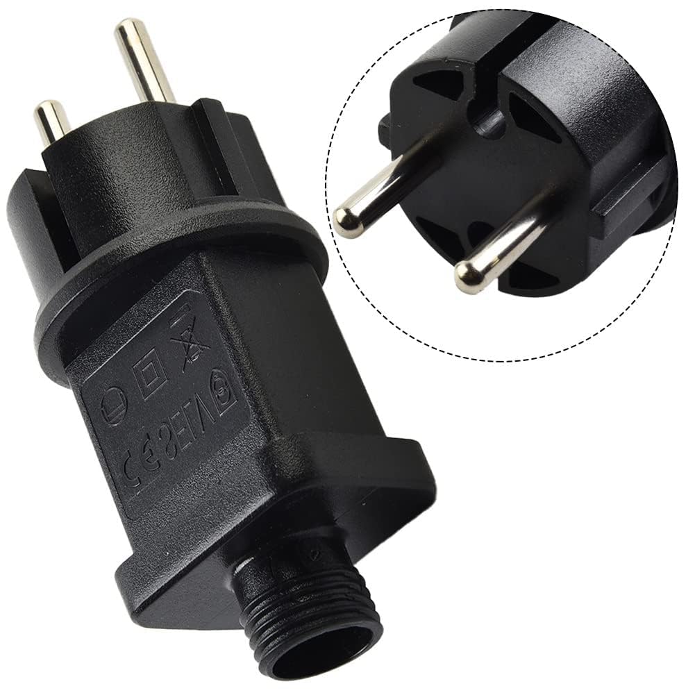 Adaptateur D'alimentation 31V Pour Guirlande Lumineuse Avec Minuterie + 8 Modes + Fonction Mémoire, GS Standard IP44 Transformateur LED Pour Lumière De Noël, Adaptateur De Remplacement 6W