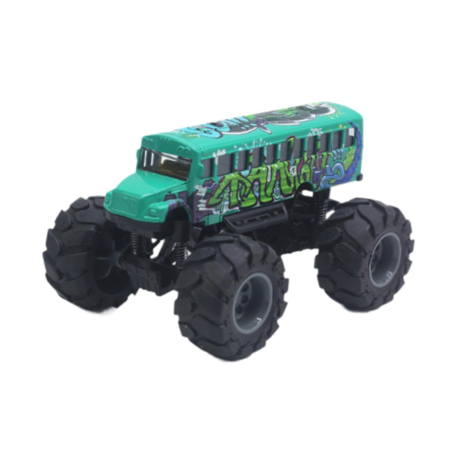 School Bus Toy Creative Monster Truck Alloy Car for Kids Boys Girls Children Green | Toys & Hobbies | Diecast & Toy Vehicles | Cars, Trucks & Vans | Contemporary Manufacture