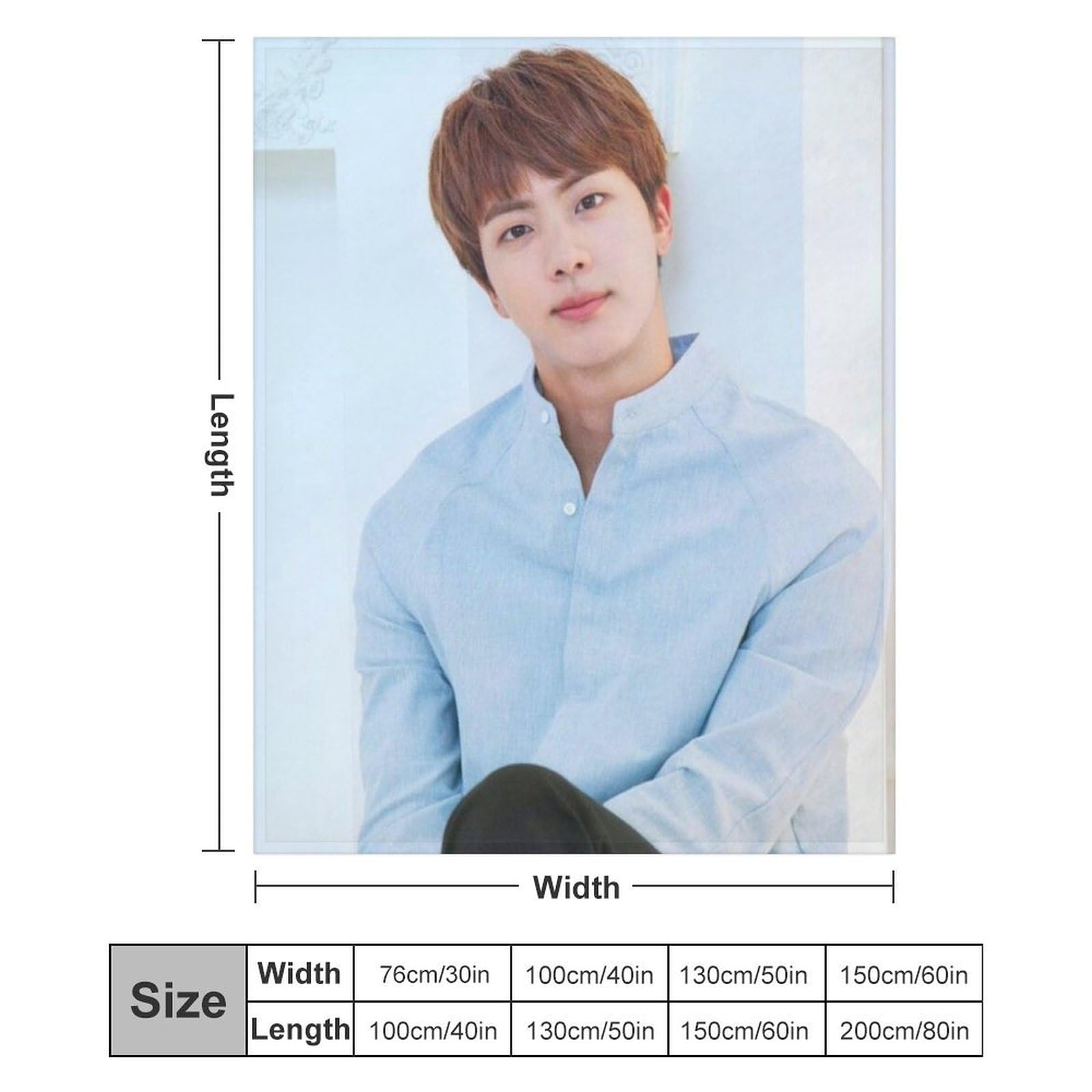 bts ジン ブランケット Amazon｜BTS Jin ブランケット 掛け毛布 洗える 耐久性 毛布