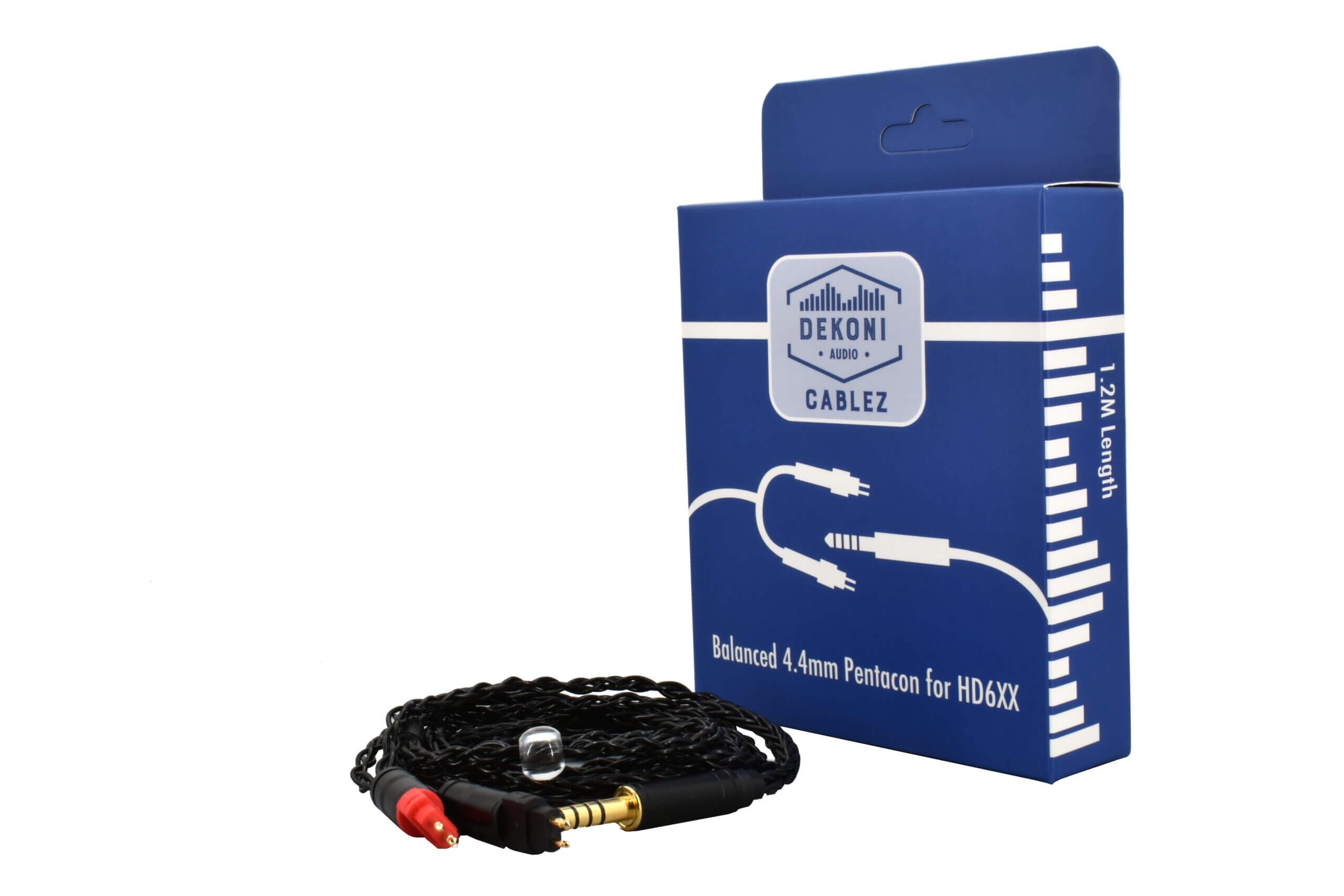 Dekoni Audio Symmetrisches Pentacon-Kabel für Sennheiser HD600 Serie Kopfhörer, 4,4 mm, Länge 1,2 m
