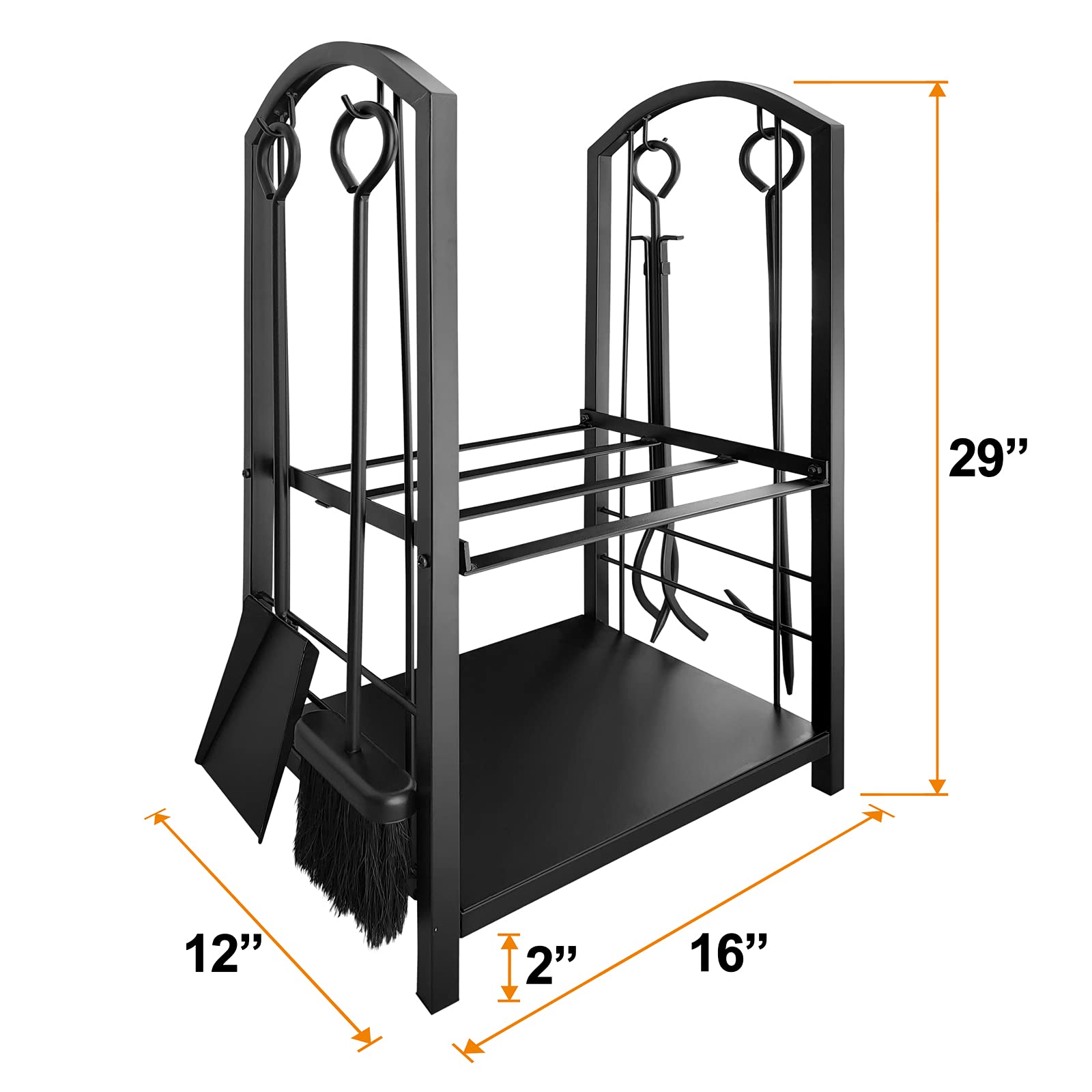Buy Amagabeli Firewood Rack Fireplace Tool Rack Indoor Wood Holders