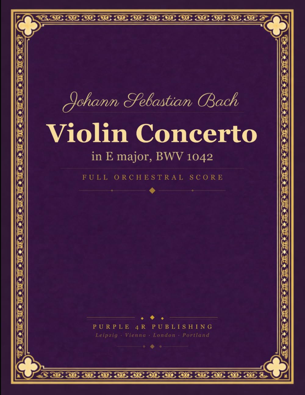 Bach: Violin Concerto in E major, BWV 1042 - Full Orchestral Score
