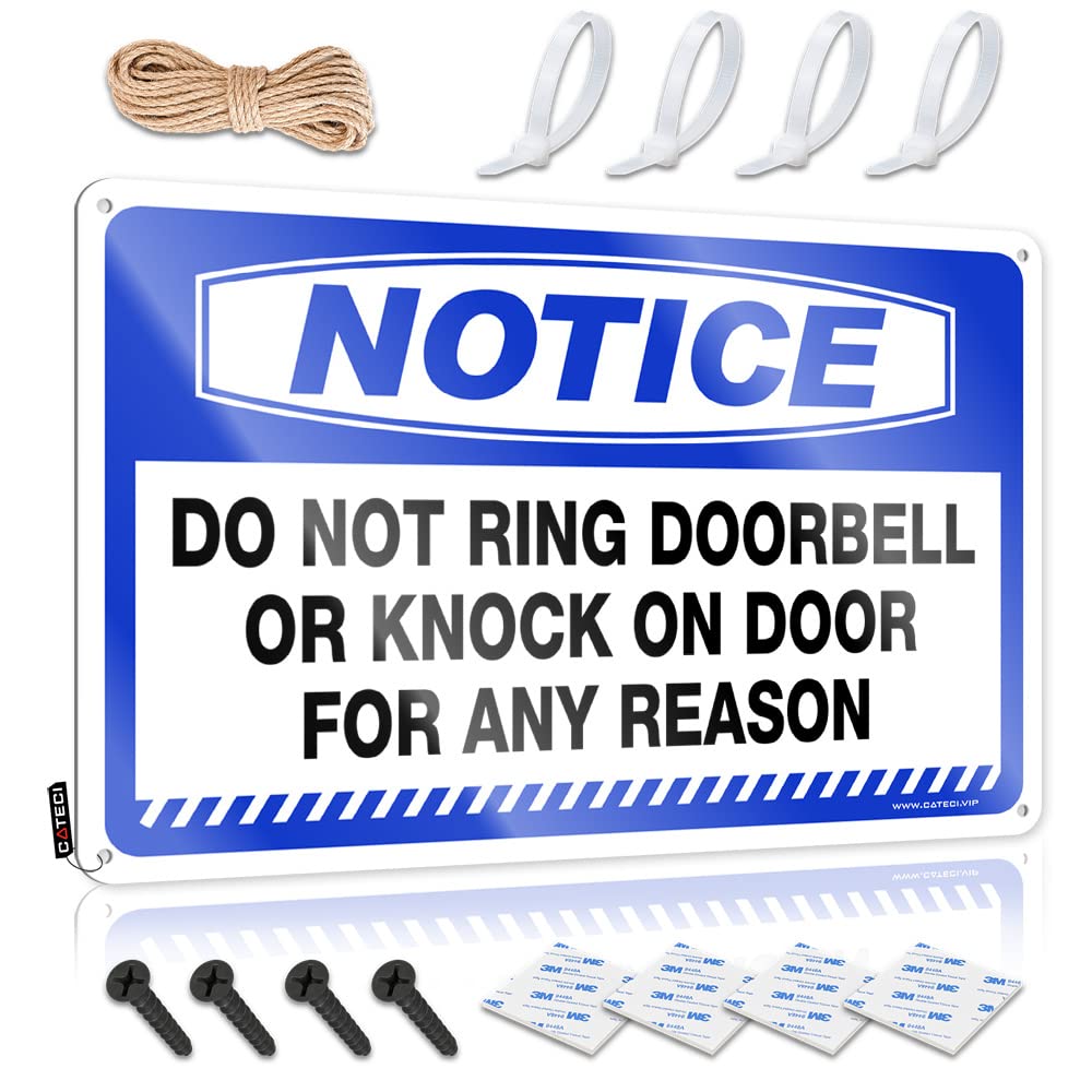 Fzfn Men's Colour Bedroom Decor For Nice Decoration | Notice Do Not Ring Doorbell Or Knock On Door For Grunge For Man Cave Bar Living Room(30X40cm)
