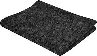 MEGREZ Chinese Calligraphy Drawing Felt Mat, Sumi Xuan Paper Painting Felt Desk Pad for Practice Chinese Japanese Calligraphy Brush Paintings Writing, Black, 19.6 x 39.3 inch (50 x 100 cm)