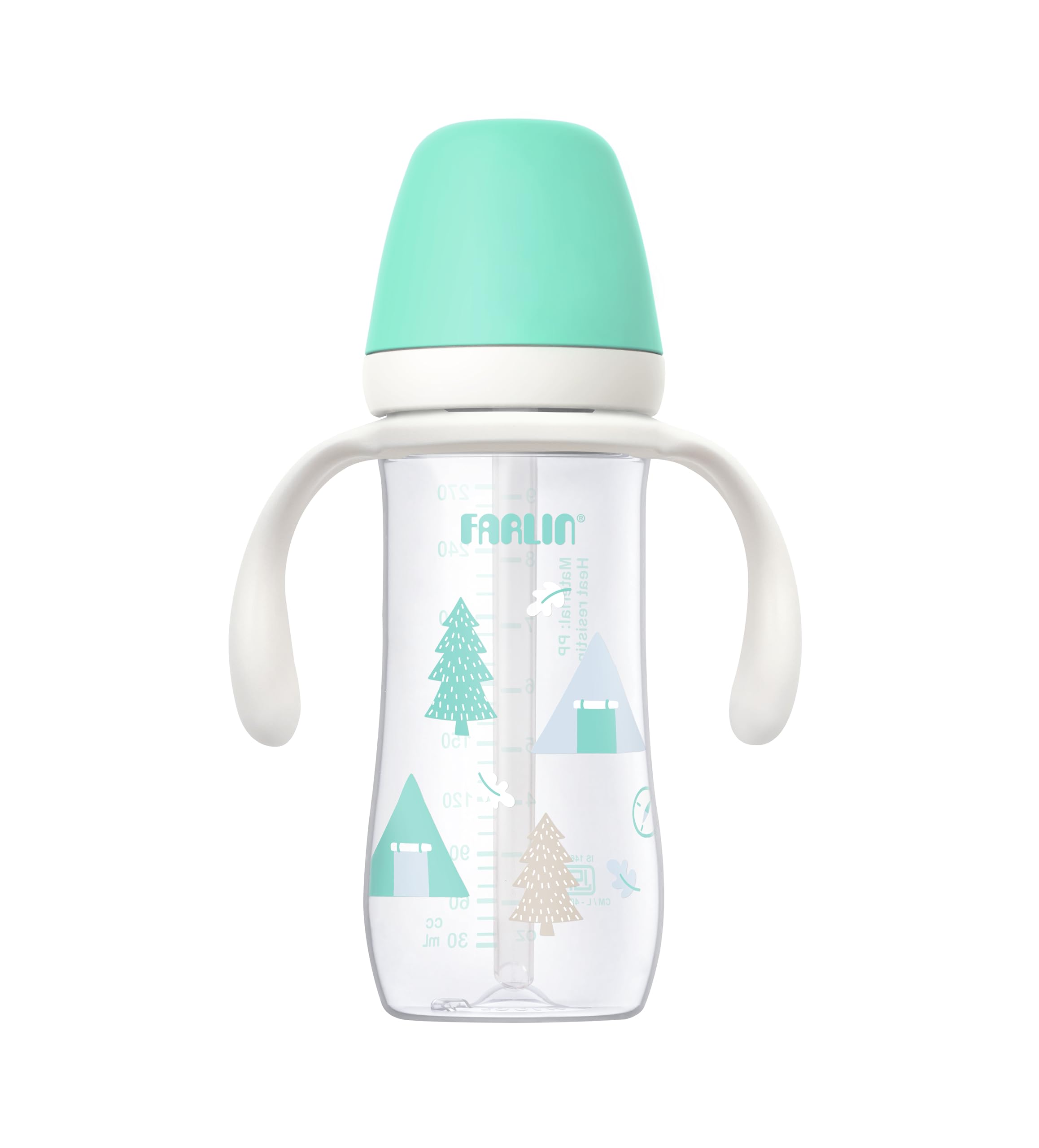 Farlin AG-14201(G) Drinking Cup, 270mL, BPA-Free, Spill-Proof, Sipper with Soft Silicone Straw, Removable Handle & Hygienic Cap, Easy-Grip, Perfect for Toddlers, Durable, (Green)-image-27