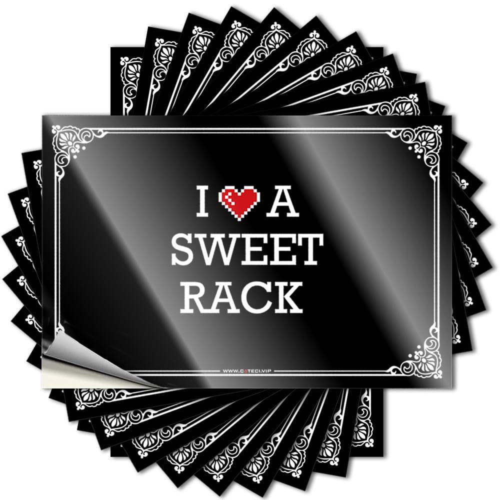 Teen Items Tattoo - I Love A Sweet Rack Window Waterproof Vinyl Sticker(12X18CM)
