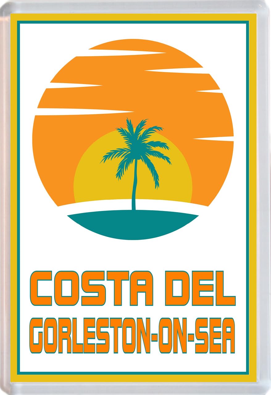 Baked Bean Store Multicolor Costa Del Gorleston-On-Sea - Jumbo Fridge Magnet 96 X 67Mm