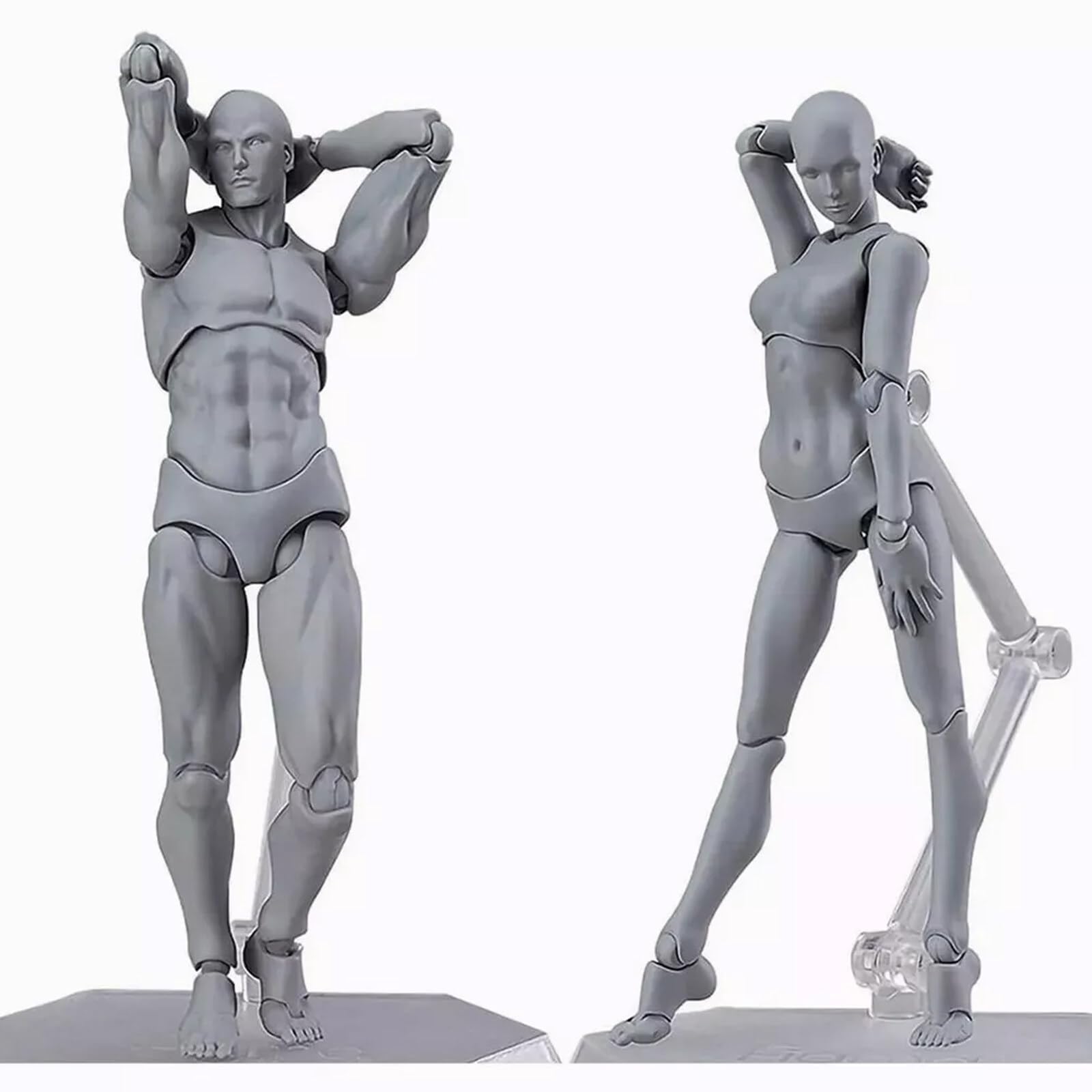 2Pcs Zeichnung Action Figuren Körper Künstler Modell Zeichnung Modelle Zeichnung Mannequin Figur für Malerei Körper Modell Künstler Dekoration Sammlung Geschenke
