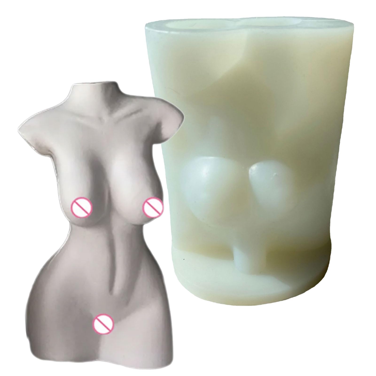 Stampo in Silicone per Corpo Femminile per vasi da Fiori, A