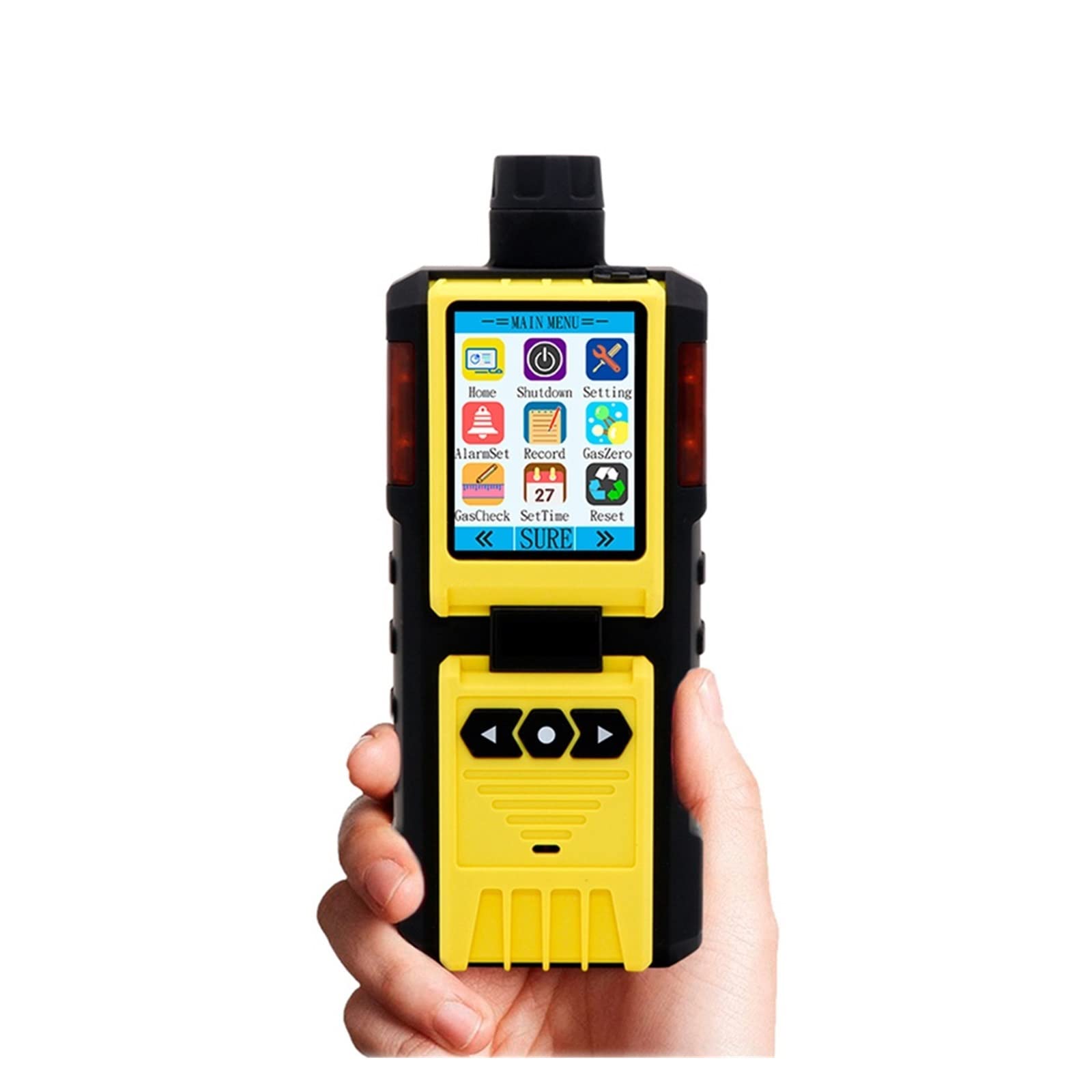 Détecteur de gaz pompage 4 en 1 Multifonctionnel Portable EX H2S CO O2 Quatre méthodes d'alarme détecteur Anti-déflagrant Tests précis