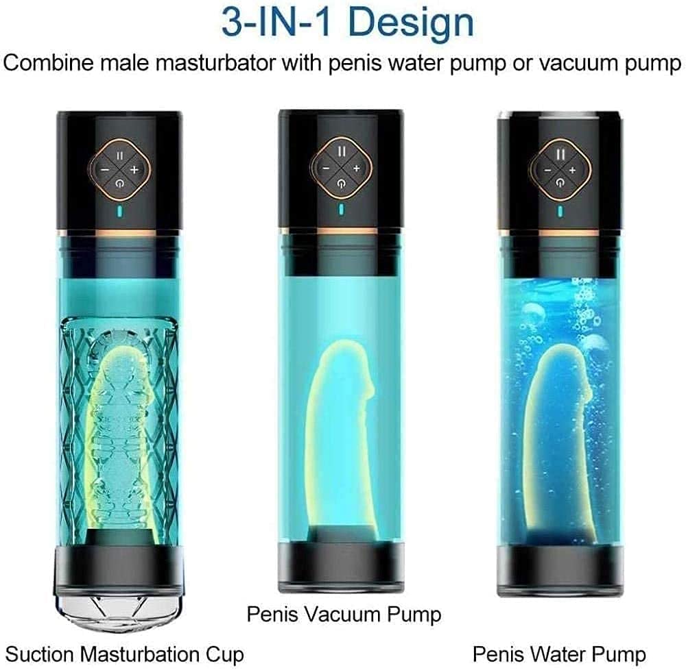 - Đǐlđøho Eléctrico Péňe Alargamiento de la Bomba, Bomba de Vacío Realista Camiseta For el Dispositivo de Presión de Aire de Los Hombres Péňňi