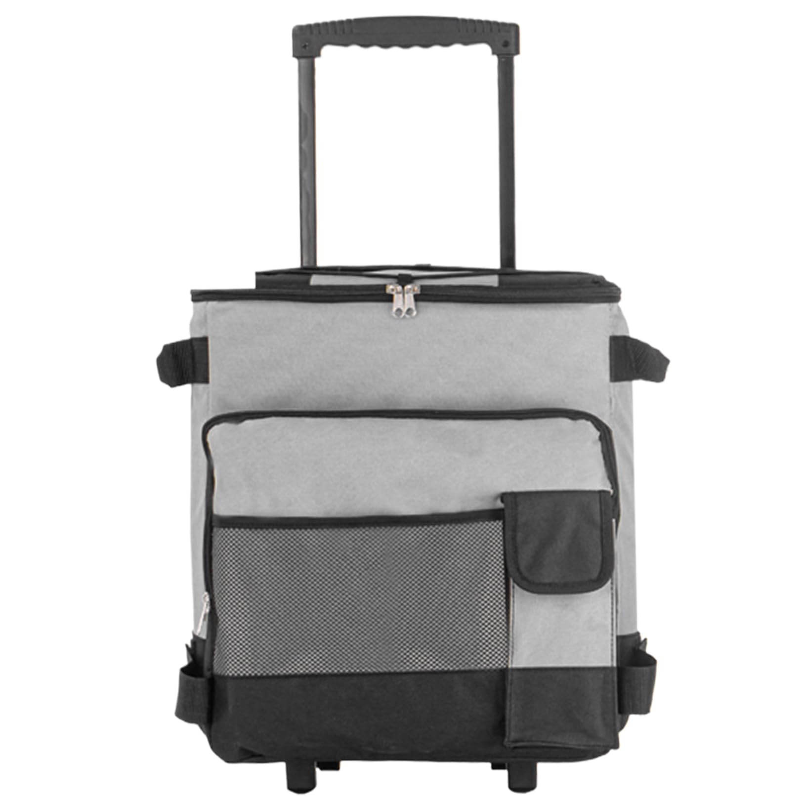 Sac Isotherme Avec Roues, Glacière à Roulettes Pliable, Sac Isotherme Souple Étanche 35L, Sac Isotherme Portable 9.2 Gallons Avec Chariot Réglable Pour Magasinage, Pique-Niques, Barbecues, Plages