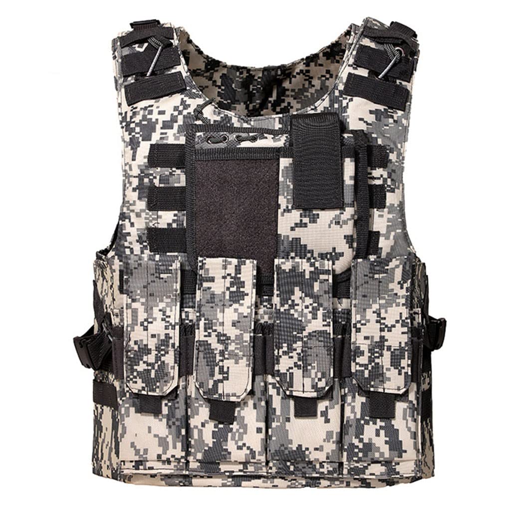 Chaleco Táctico de Combate Militar CS Game Cosplay Entrenamiento Formación Caza Asalto Camuflaje Chaleco del Portador para Niños