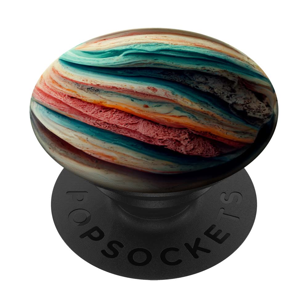 space Pop Socket Solar System Astronaut PopSockets Swappable PopGrip, Black