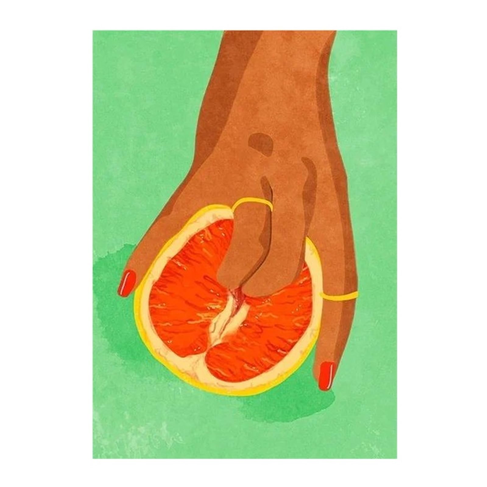 Cuadro sobre lienzo decorativo de fruta colorida y vino tinto para pared de baño y cocina