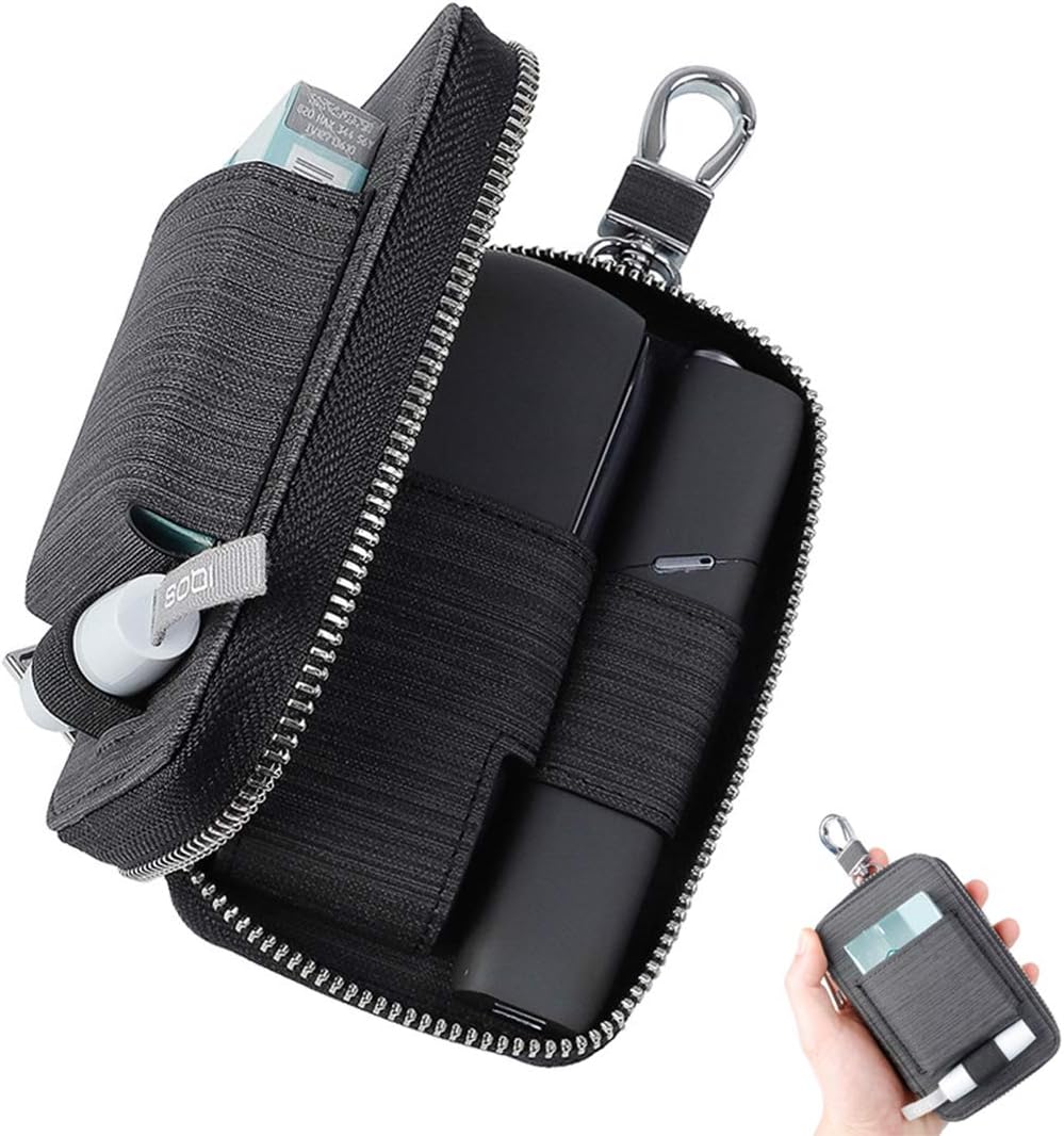 ORPERSIST IQOS Electronic Cigarette Protective Holder Bag. Multifunction E-Cigarette Case Pouch Bag with Keychain. Suitable for Travel and Outdoor