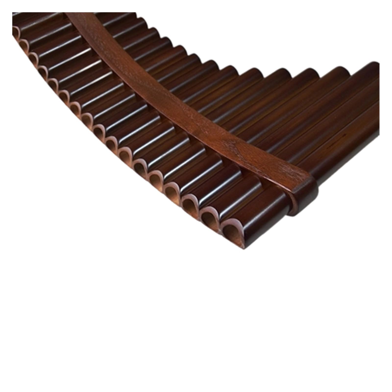 Fletnia Pana Instrument Dla Początkujących Fletnia Pana 25 Piszczałek W Tonacji C Lub G Ze Skórzanym Pokrowcem I Obręczą(25G Left)