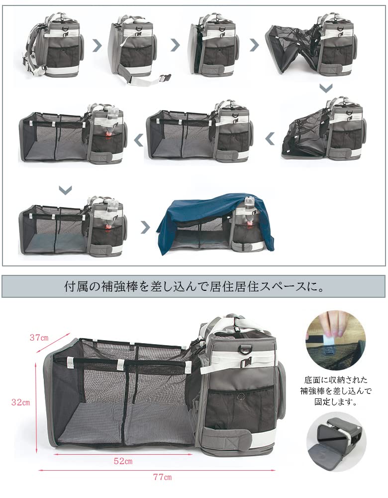 Amazon | リオニマル リュック型＆おもてな紙セット ペットキャリー 