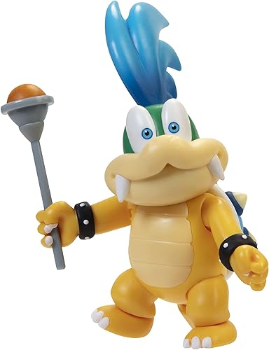 Miniatura 2 de Super Mario Figura de acción Larry Koopa coleccionable de 4 pulgadas con accesorio de varita