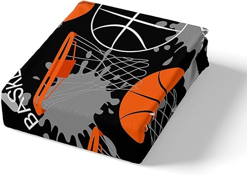 Miniatura 2 de Feelyou Juego de ropa de cama de baloncesto para niños, juego de funda de edredón con temática deportiva para niños y adolescentes, 1 funda de
