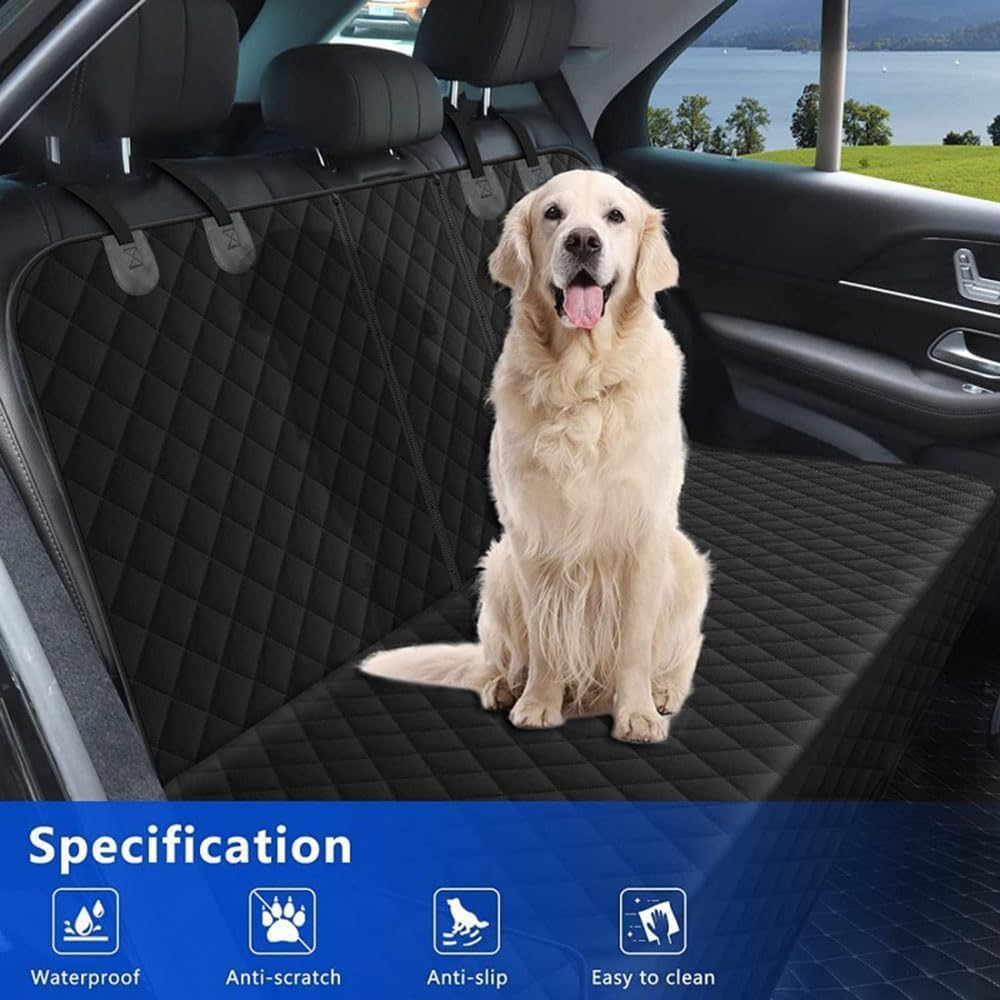 Housse de Siège Chien pour Nissan Navara NP300 D23 2014-2024 | Imperméable Protection Banquette Arrière Tapis Voiture
