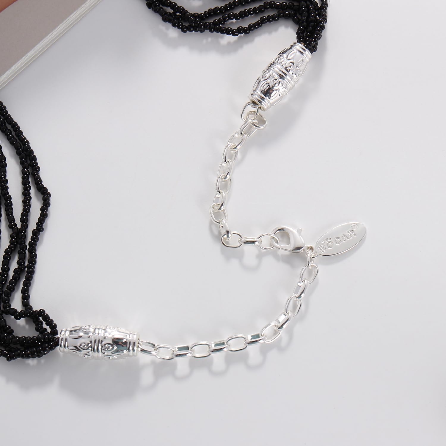 Bocar Long Beaded Necklace for Women Handmade Fashion Costume Chain Jewelry Gift - Image 6