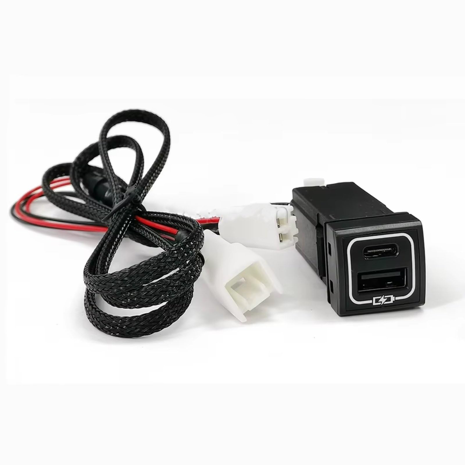 Consola Central Con Puerto USB Compatible Con Toyota Para Prado Para Corolla Coche Cargador Dual Toma Interfaz Tipo C PD QC3.0 Puerto USB