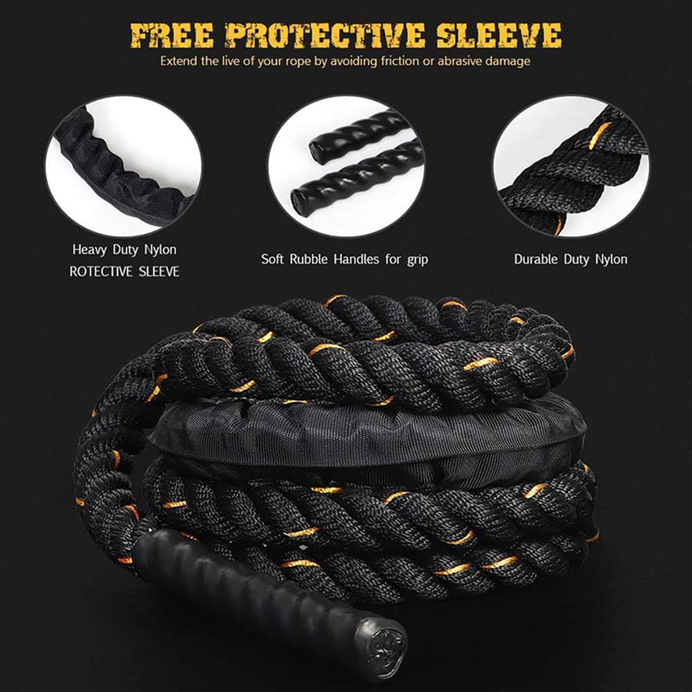 Fitness Heavy Jump Rope Weighted Battle Springseil Krafttraining Verbessern Sie Die Kraft Muskel Fitness Home Gym Equipment