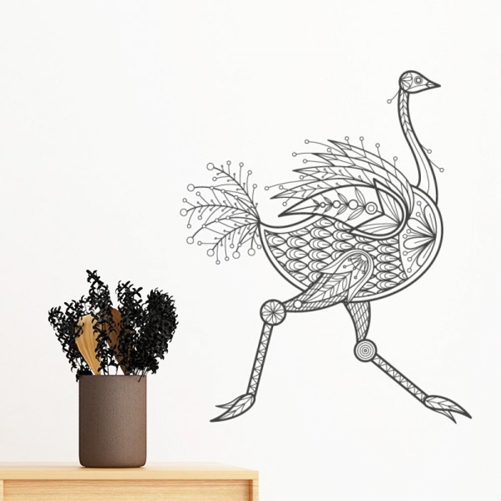 Sticker oiseaux amovible pour masquer un mur vide sans abîmer la peinture