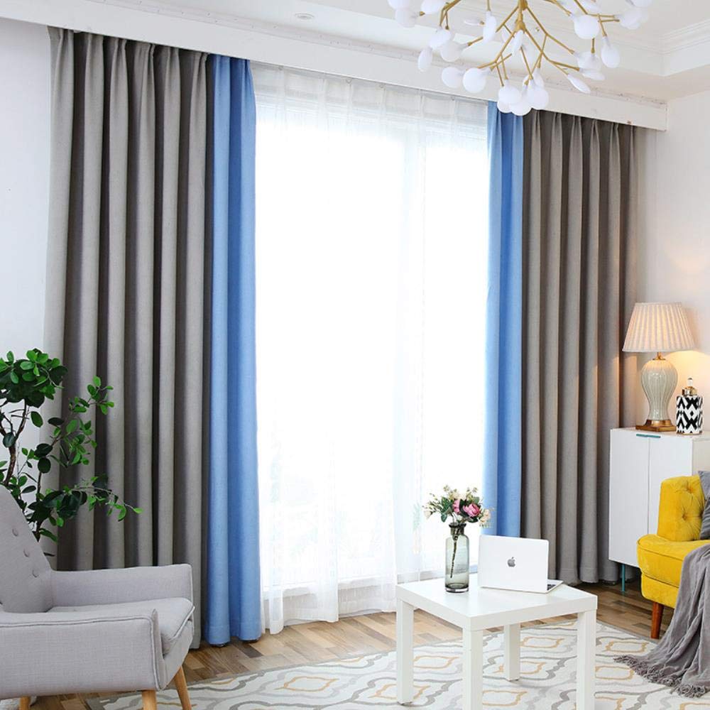 Anpassbarer nordischer Leinenstoff, 20 % Leinen, hohe Nähte, für Wohnzimmer/Schlafzimmer, Dekoration, 300 x 270 cm, Ele Rod Ket ains