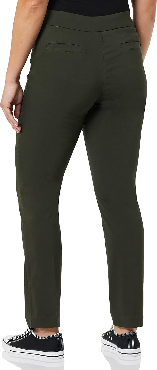 Briggs New York Womens Super Stretch Millennium Welt Pocket Pull on Career Pant (Average & Short & Tall Length) - Image 2