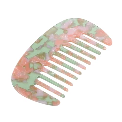 Miniatura 19 de VOCOSTE Peine de dientes anchos para mujer, tamaño de bolsillo antiestático para cabello rizado grueso, de viaje y mini peine para cabello húmedo