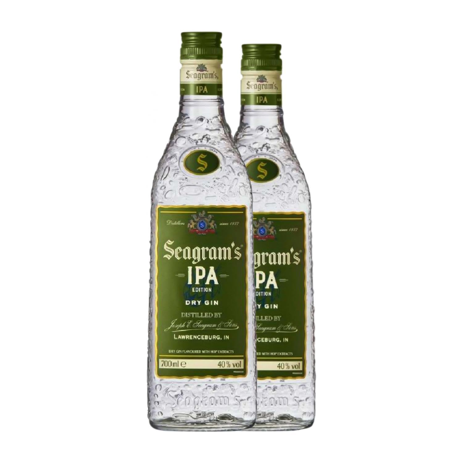 Ginebra Seagram's IPA Dry Gin 70 cl (Caja de 2 Botellas de 70 cl)