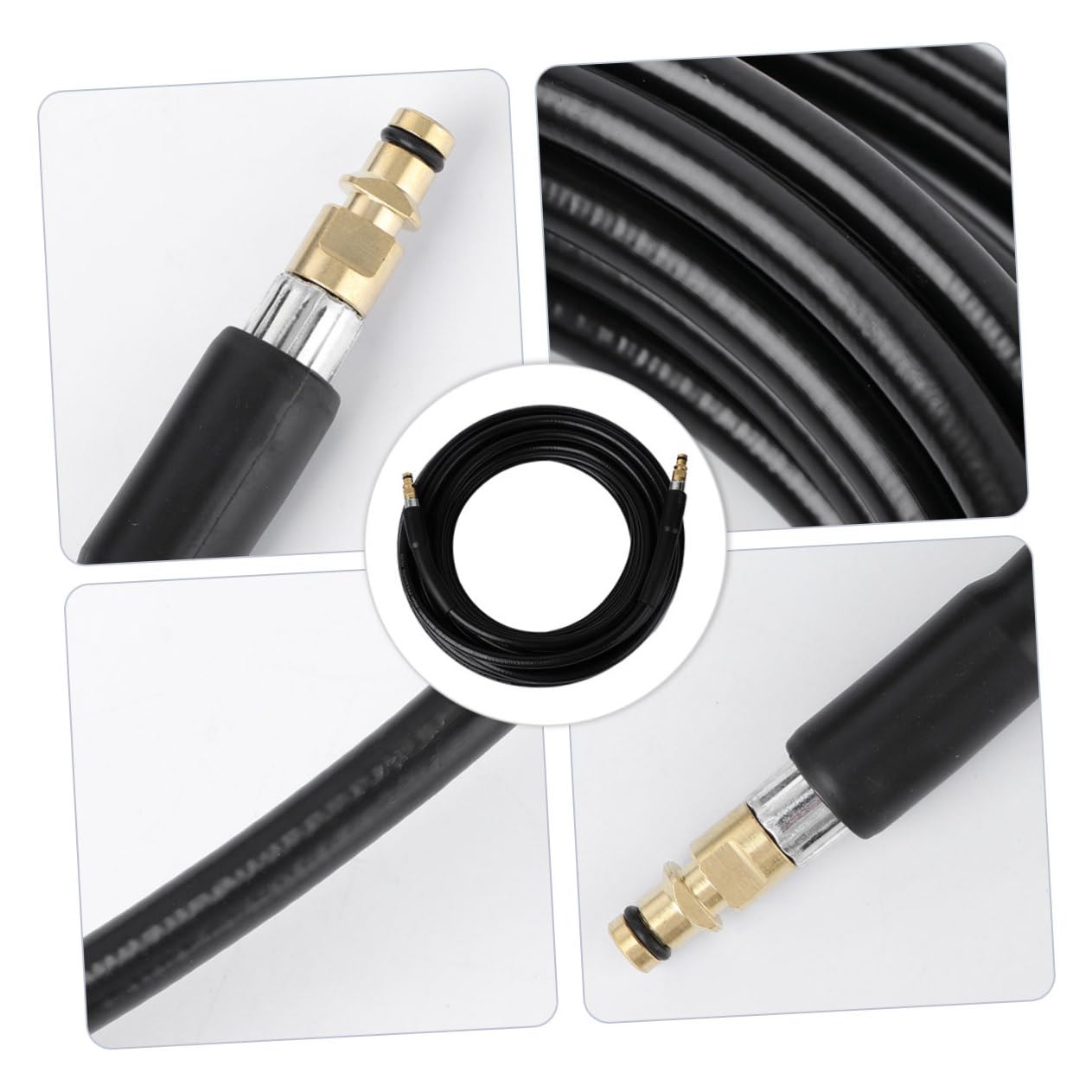 Manguera De Goma Lavadora Hidrolavadora Calentador De Agua De Coche Flexible Resistente