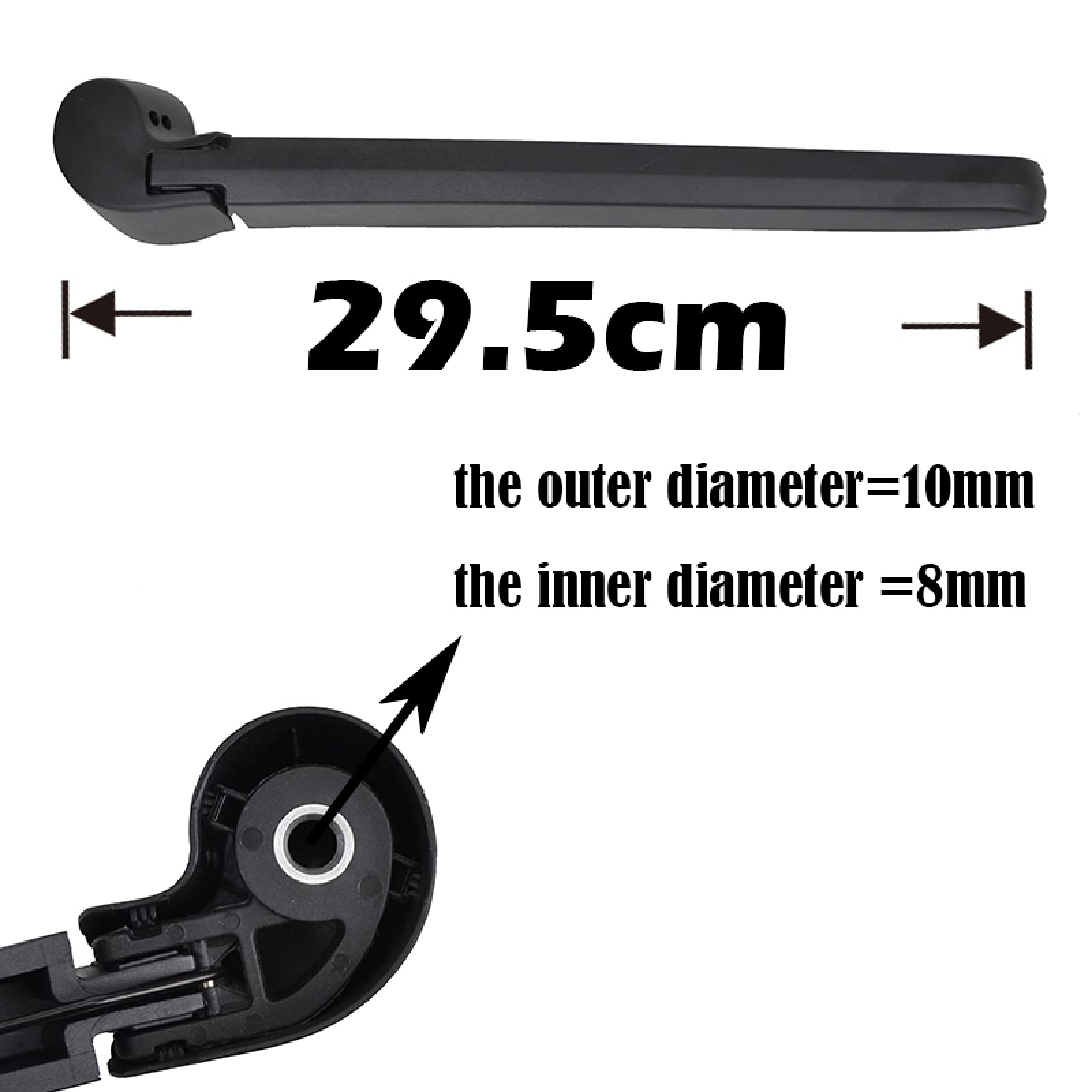 Kit Essuie-glace Arrière Pour Porsche Cayenne 2018-2025 – Lame Et Bras De Remplacement – Silencieux Et Durable