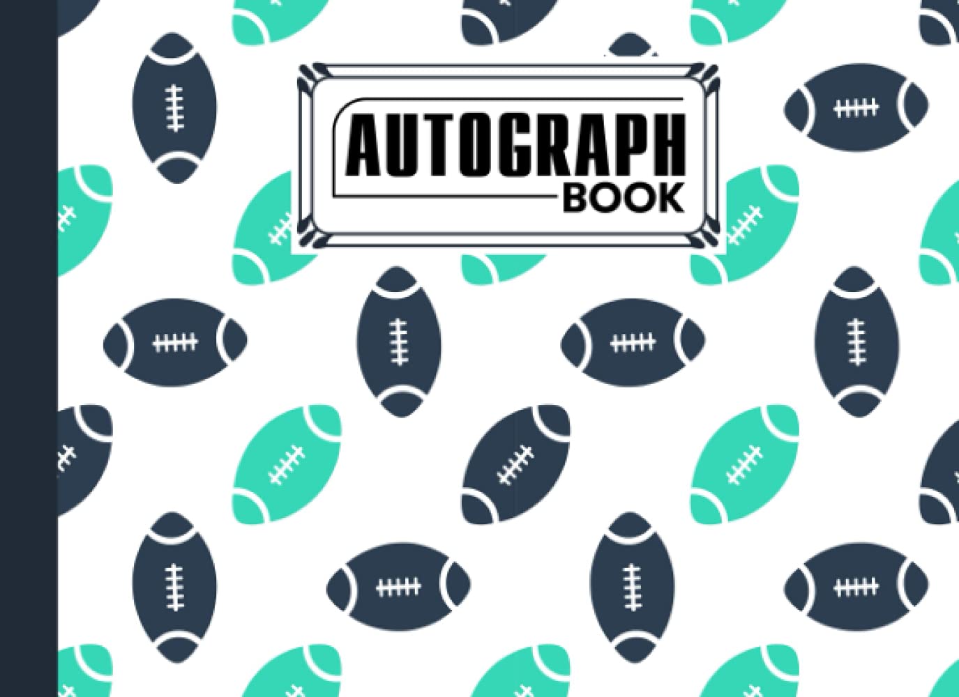 Autograph Book: Rugby Cover | Memory Book, Signature Celebrity Memorabilia Album Gift, Size 8.25" x 6" By Andreas Efthymous
