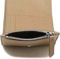 Amazon | [メゾンマルジェラ]三つ折り財布 ミニ財布 ベージュ メンズ