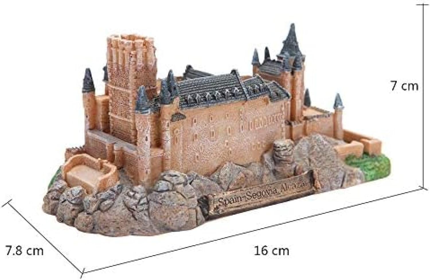 Nowoczesna Rzeźba Dekoracyjna, Charakterystyczny Model Architektoniczny, Zamek W Segowii, Figurki Dekoracyjne Z żywicy