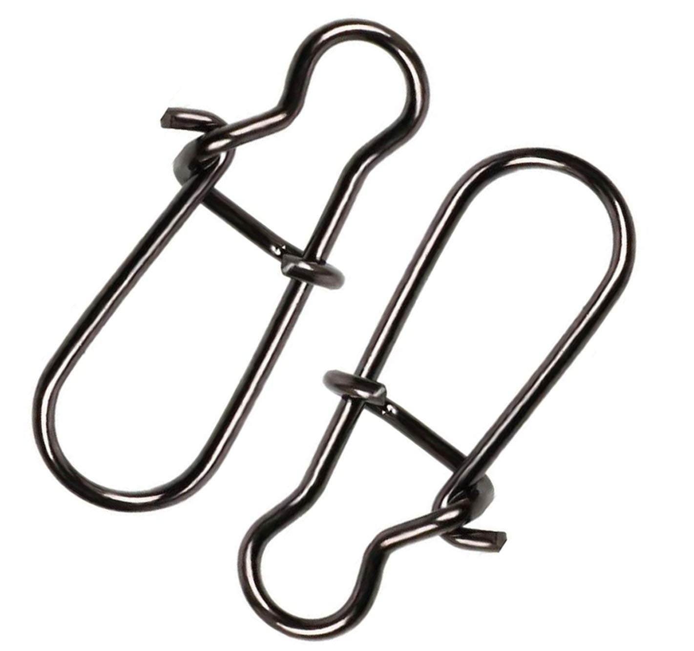 OROOTL Duo Lock Fishing Snaps Fishing Lures Clip Swivel Lock Stainless Steels Nice Snap Hook Size #0~#8