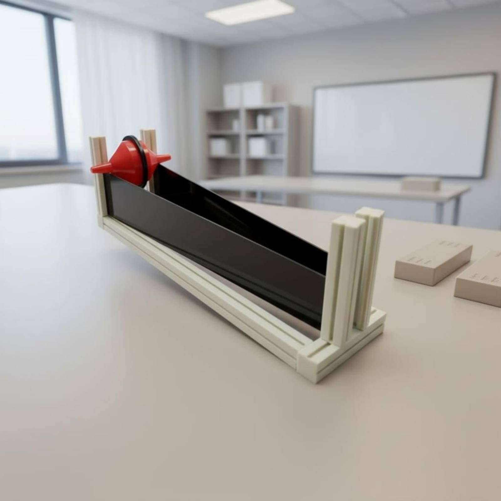 Dimostratore Cono Esperimento Scientifico Esposizione Centro Massa Apparato Fisico Materiale Plastica Osservazione Aperta Adatto per Lezioni Pratiche Attività Educative