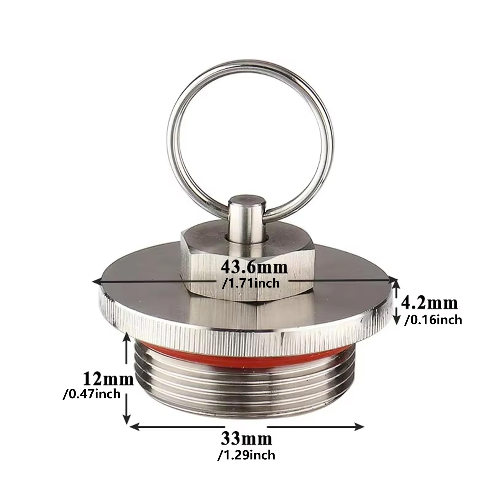 Tappo per fusto in miniatura per birra, in acciaio inox, con due fori di sfiato, chiusura a pressione per birra casalinga
