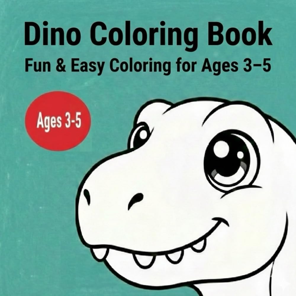 Dinosaur Coloring Book for Kids Ages 3–5