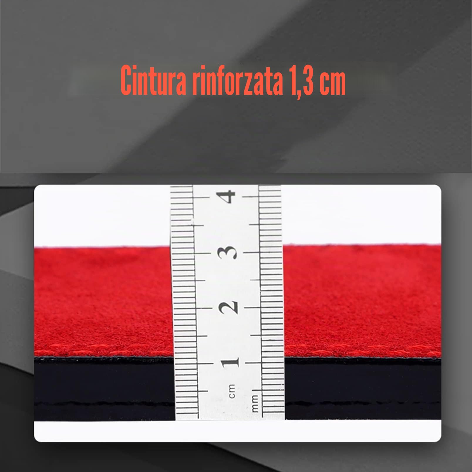 Cintura Powerlifting Uomo Pelle Bovina Cintura di Bloccaggio Automatica Rapida Cintura di Sollevamento Pesi Squat Deadlift Cintura di Sollevamento Pesi (Color : Red, S : 60-75cm)