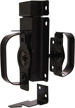 Hardware Essentials 852505 Hardware Essentials Black Swinging Door Latches - for 3/4" to 2-1/4" Door