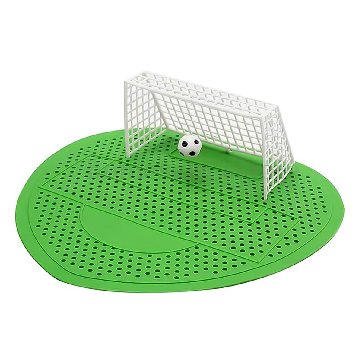 Laroal Pack of 6 Urinal Sieves with Fragrance - Funny Football Goal Design, Splash Guard, Odour Protection, Ideal for Bathrooms, Offices, Stadiums, Internet Cafes, and Hotels