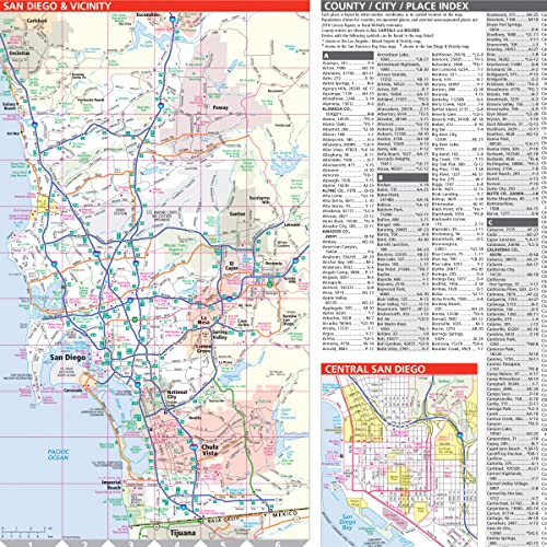 Rand McNally Easy to Read: California State Map