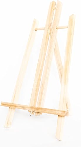 Stiles Caballete de mesa para tablero de cartas, caballete de escritorio de madera para tableros de anuncios, pinturas o lienzos, 8 x 15 pulgadas,